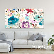 Quadro moderno floreale 2KP3433
