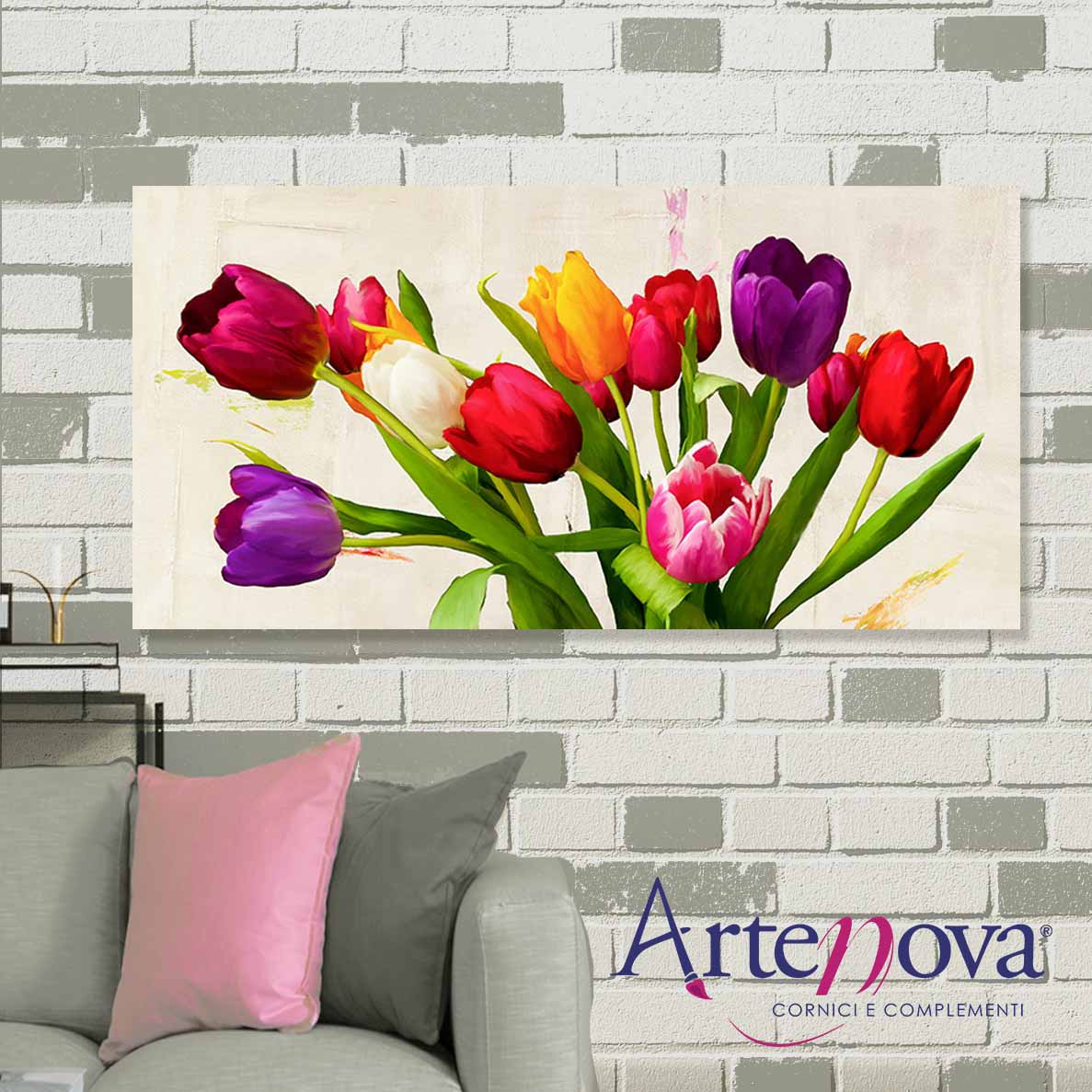 Quadro moderno floreale 2TR1876