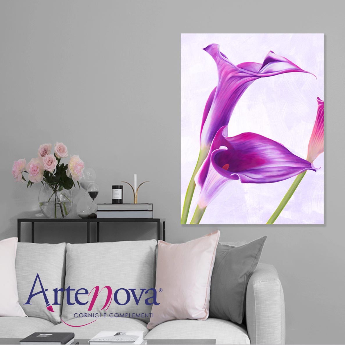 Quadro moderno floreale 3LC795