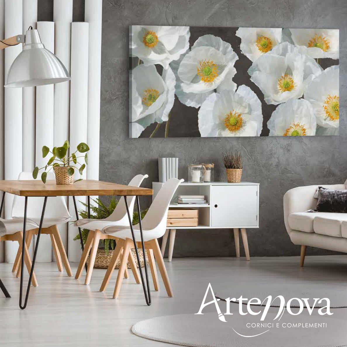 Quadro moderno floreale 2LN4895
