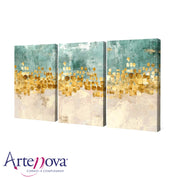 Quadro moderno Green Horizon Set da 3 pezzi