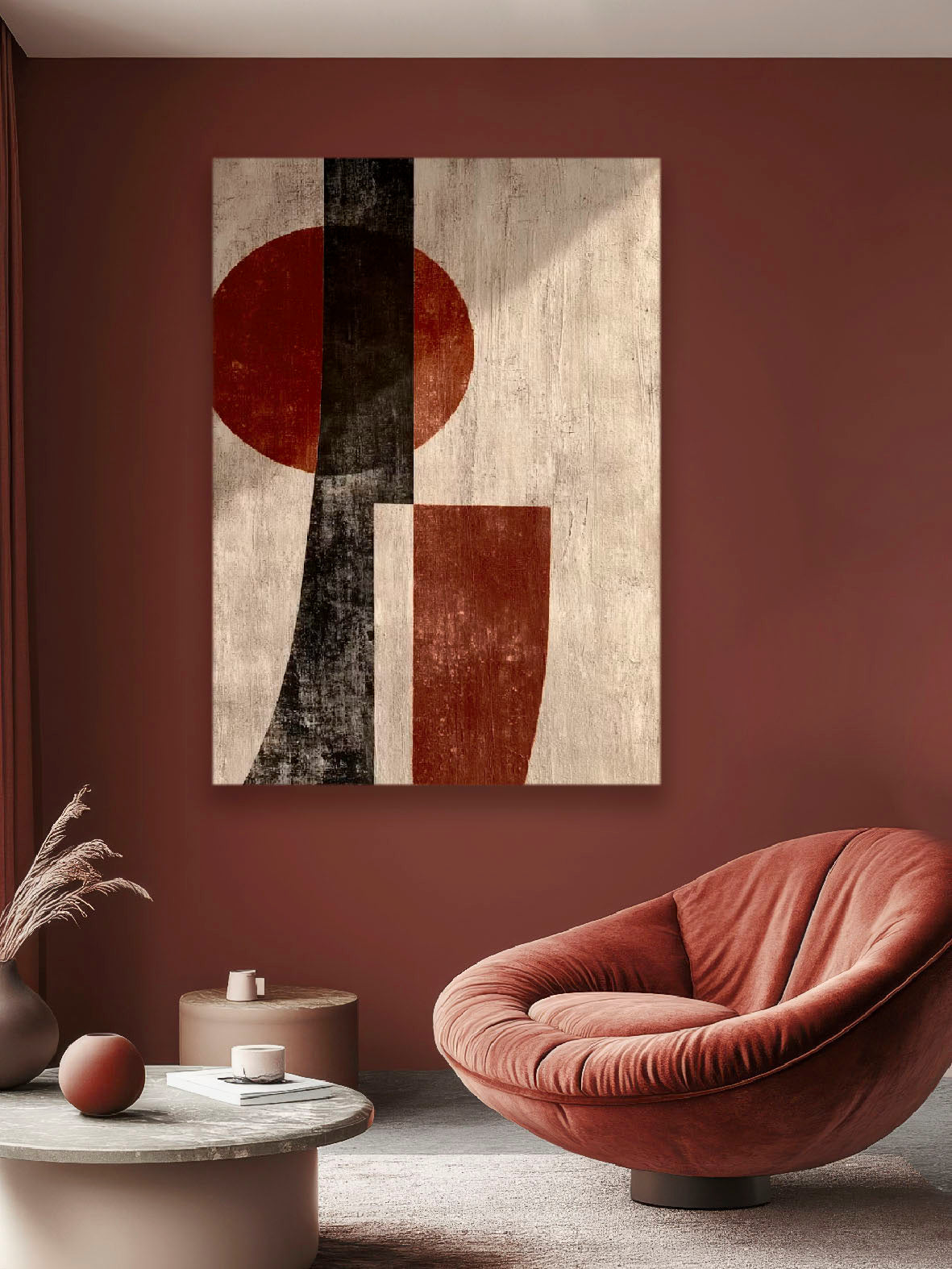 Quadro moderno Astratto Terra di siena