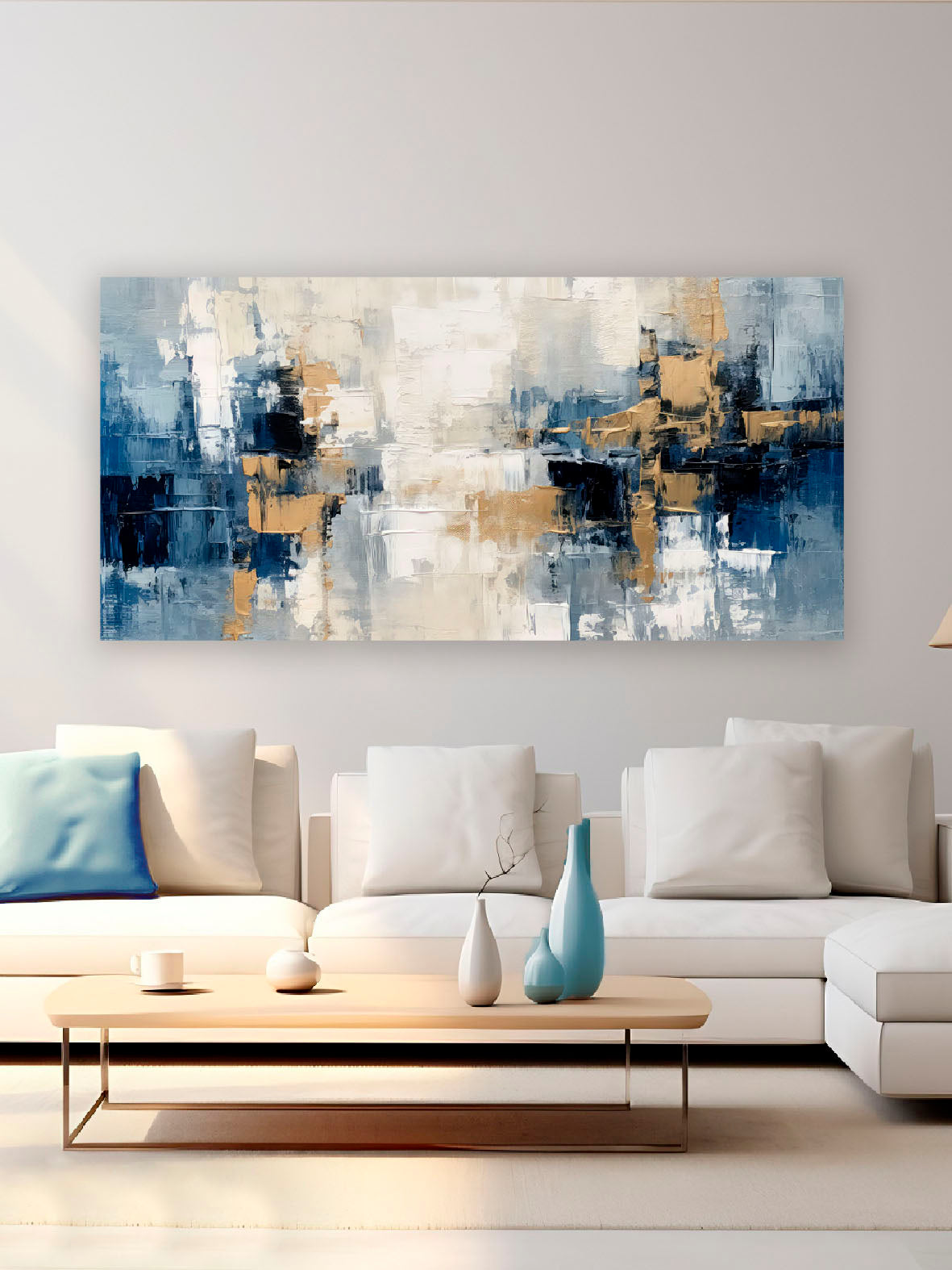 Quadro moderno Astratto zaffiro